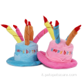 Cappello per orsacchiotto di torta di compleanno per animali domestici